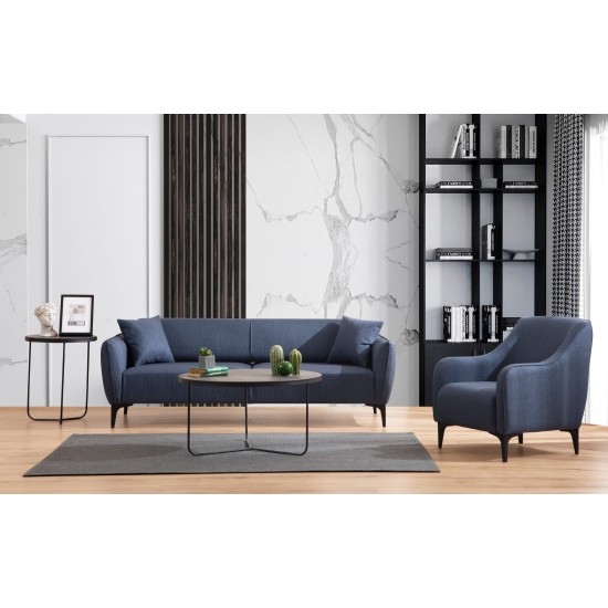 3-Seat Sofa Belissimo - Blue Blue 3-Seat Sofa Belissimo - Blue Blue