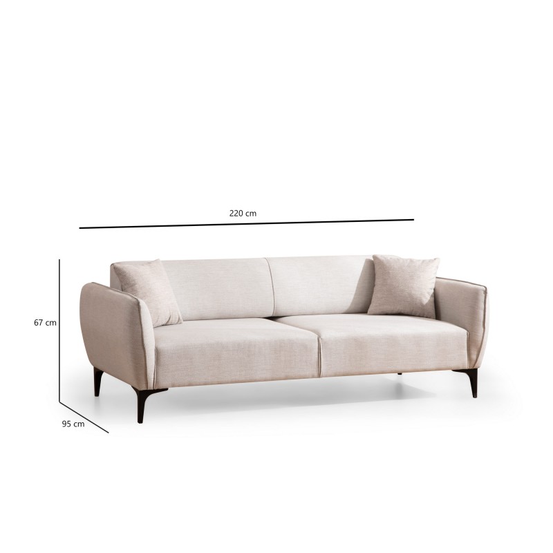 Atelier del Sofa 3-Seat Sofa Belissimo - Off White Off White