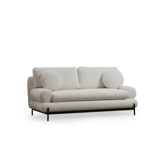 2-Seat Sofa Livorno - White White Atelier del Sofa 2-Seat Sofa Livorno - White White