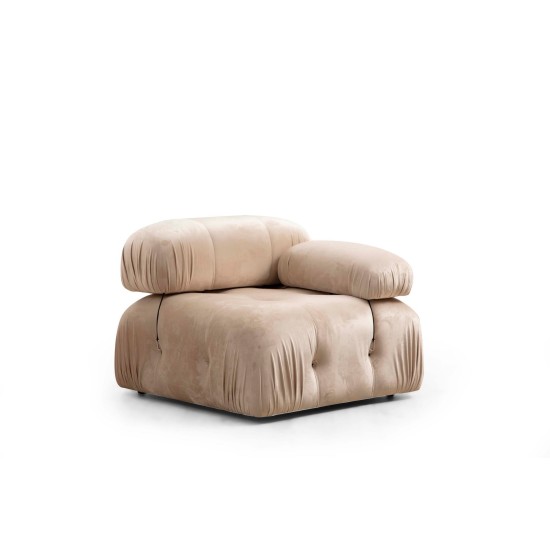 1-Seat Sofa Bubble 1R - Cream Cream 1-Seat Sofa Bubble 1R - Cream Cream