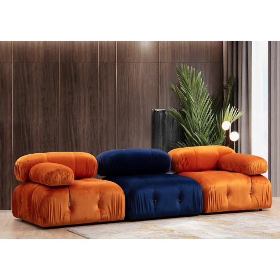 1-Seat Sofa Bubble L1 - Orange Orange 1-Seat Sofa Bubble L1 - Orange Orange