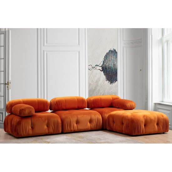 1-Seat Sofa Bubble O1 - Orange Orange 1-Seat Sofa Bubble O1 - Orange Orange