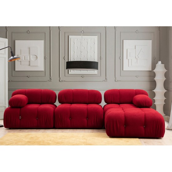1-Seat Sofa Bubble L1 - Red Red 1-Seat Sofa Bubble L1 - Red Red