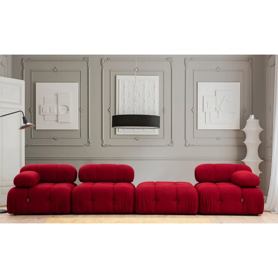 1-Seat Sofa Bubble L1 - Red Red 1-Seat Sofa Bubble L1 - Red Red