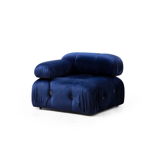 1-Seat Sofa Bubble L1 - Velvet Blue Blue 1-Seat Sofa Bubble L1 - Velvet Blue Blue