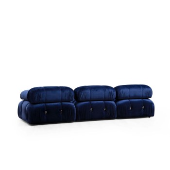 1-Seat Sofa Bubble L1 - Velvet Blue Blue