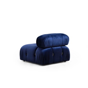 1-Seat Sofa Bubble O1 - Velvet Blue Blue