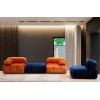 1-Seat Sofa Bubble O1 - Velvet Blue Blue
