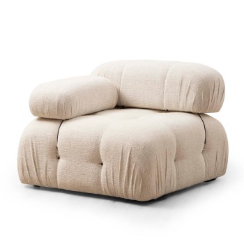 1-Seat Sofa Bubble L1 - Cream Bouclette Cream