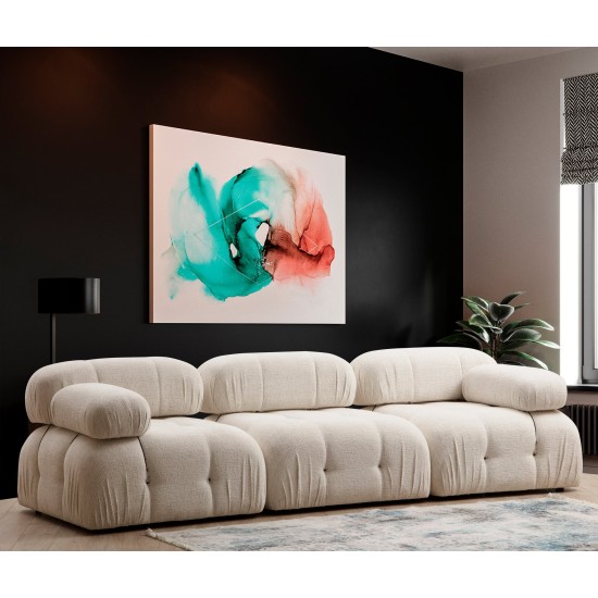 1-Seat Sofa Bubble L1 - Cream Bouclette Cream 1-Seat Sofa Bubble L1 - Cream Bouclette Cream