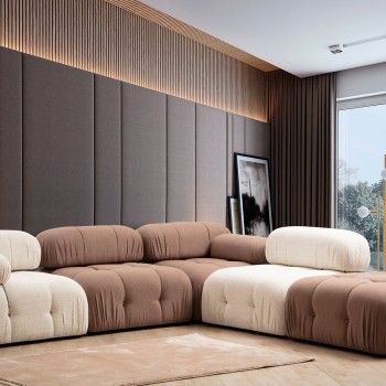 1-Seat Sofa Bubble 1R - Cream Bouclette Cream