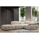 1-Seat Sofa Bubble 1R - Cream Bouclette Cream 1-Seat Sofa Bubble 1R - Cream Bouclette Cream