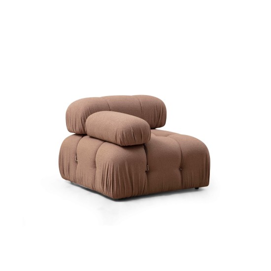 1-Seat Sofa Bubble L1 - Brown Bouclette Brown 1-Seat Sofa Bubble L1 - Brown Bouclette Brown