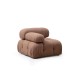 1-Seat Sofa Bubble L1 - Brown Bouclette Brown 1-Seat Sofa Bubble L1 - Brown Bouclette Brown