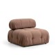 1-Seat Sofa Bubble O1 - Brown Bouclette Brown 1-Seat Sofa Bubble O1 - Brown Bouclette Brown
