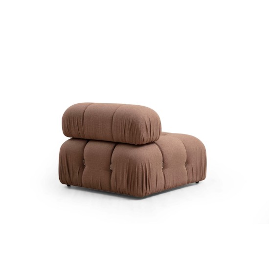 1-Seat Sofa Bubble O1 - Brown Bouclette Brown 1-Seat Sofa Bubble O1 - Brown Bouclette Brown