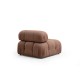 1-Seat Sofa Bubble O1 - Brown Bouclette Brown 1-Seat Sofa Bubble O1 - Brown Bouclette Brown