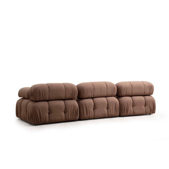 1-Seat Sofa Bubble O1 - Brown Bouclette Brown 1-Seat Sofa Bubble O1 - Brown Bouclette Brown