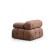 1-Seat Sofa Bubble 1R - Brown Bouclette Brown 1-Seat Sofa Bubble 1R - Brown Bouclette Brown