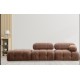 1-Seat Sofa Bubble 1R - Brown Bouclette Brown 1-Seat Sofa Bubble 1R - Brown Bouclette Brown