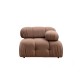 1-Seat Sofa Bubble 1R - Brown Bouclette Brown 1-Seat Sofa Bubble 1R - Brown Bouclette Brown