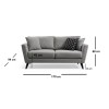 Atelier del Sofa 2-Seat Sofa Mayorka 2 Seater Grey