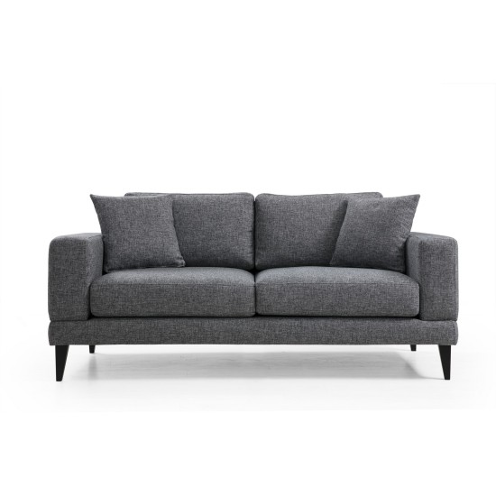 2-Seat Sofa Nordic 2 Seater Dark Grey Atelier del Sofa 2-Seat Sofa Nordic 2 Seater Dark Grey