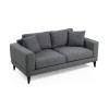 Atelier del Sofa 2-Seat Sofa Nordic 2 Seater Dark Grey