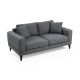 2-Seat Sofa Nordic 2 Seater Dark Grey Atelier del Sofa 2-Seat Sofa Nordic 2 Seater Dark Grey