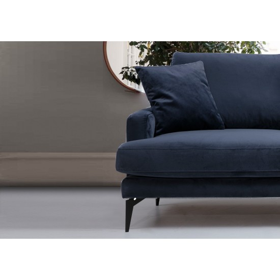 Atelier del Sofa 2-Seat Sofa Papira 2 Seater - Navy Blue Navy Blue