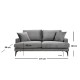 2-Seat Sofa Papira 2 Seater - Grey Grey Atelier del Sofa 2-Seat Sofa Papira 2 Seater - Grey Grey
