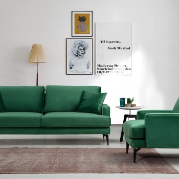2-Seat Sofa Papira 2 Seater Green