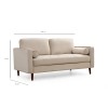 2-Seat Sofa Rome - Beige Beige