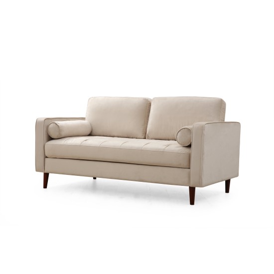 2-Seat Sofa Rome - Beige Beige 2-Seat Sofa Rome - Beige Beige