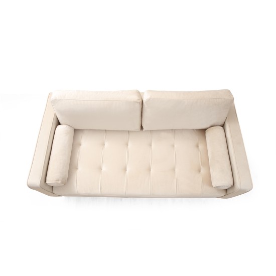 2-Seat Sofa Rome - Beige Beige 2-Seat Sofa Rome - Beige Beige
