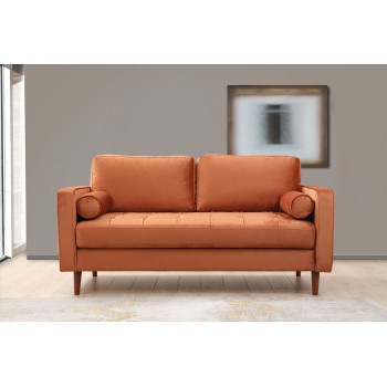 2-Seat Sofa Rome - Orange Orange