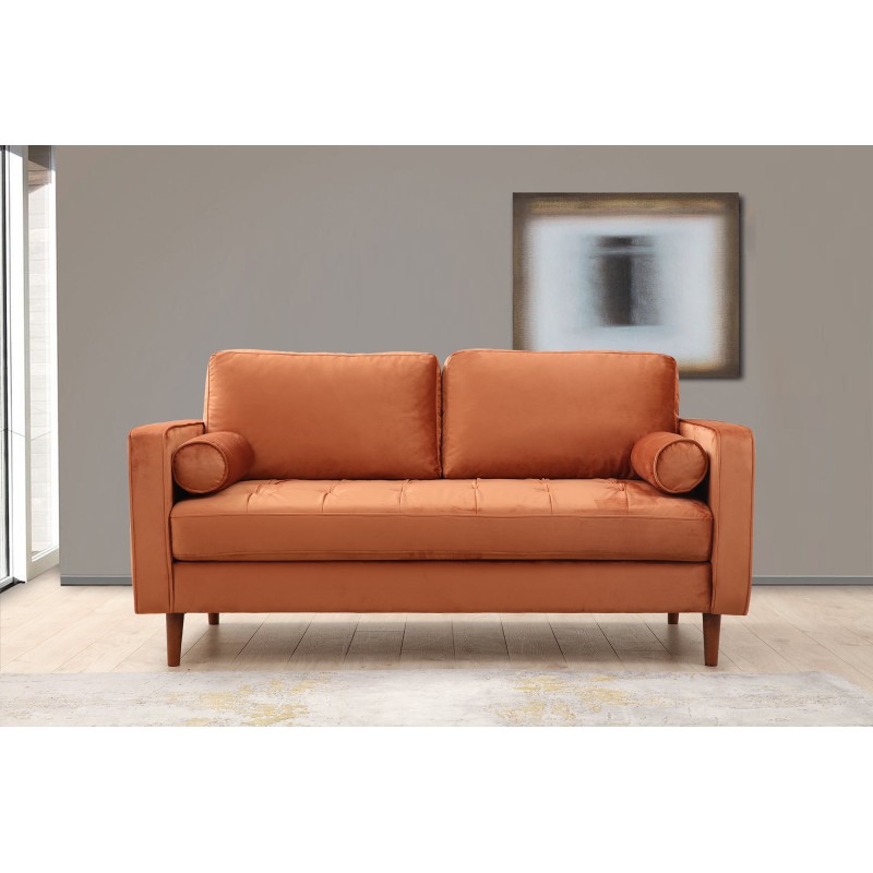 2-Seat Sofa Rome - Orange Orange