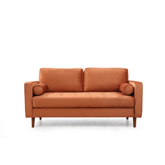 2-Seat Sofa Rome - Orange Orange 2-Seat Sofa Rome - Orange Orange