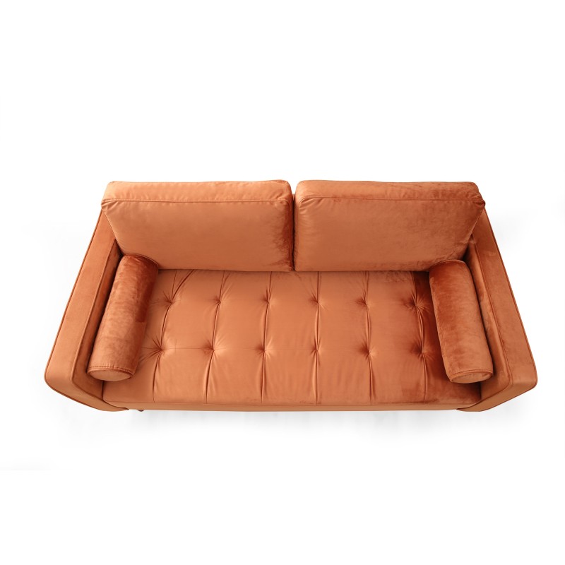 2-Seat Sofa Rome - Orange Orange