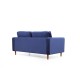 2-Seat Sofa Rome - Navy Blue Navy Blue 2-Seat Sofa Rome - Navy Blue Navy Blue
