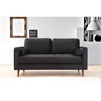 2-Seat Sofa Rome - Black Black
Oak