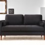 2-Seat Sofa Rome - Black Black
Oak