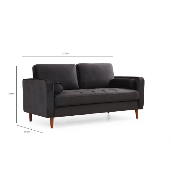 2-Seat Sofa Rome - Black Black
Oak 2-Seat Sofa Rome - Black Black
Oak