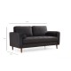 2-Seat Sofa Rome - Black Black
Oak 2-Seat Sofa Rome - Black Black
Oak