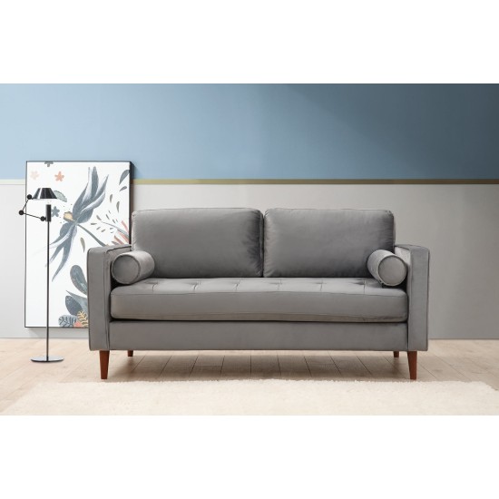 2-Seat Sofa Rome - Light Grey Light Grey 2-Seat Sofa Rome - Light Grey Light Grey