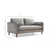 2-Seat Sofa Rome - Light Grey Light Grey