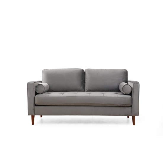 2-Seat Sofa Rome - Light Grey Light Grey 2-Seat Sofa Rome - Light Grey Light Grey