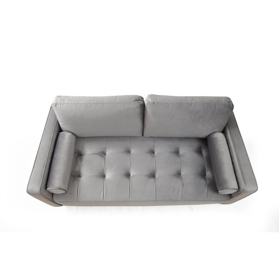 2-Seat Sofa Rome - Light Grey Light Grey 2-Seat Sofa Rome - Light Grey Light Grey