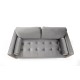 2-Seat Sofa Rome - Light Grey Light Grey 2-Seat Sofa Rome - Light Grey Light Grey