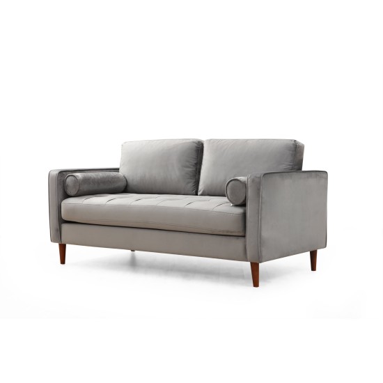 2-Seat Sofa Rome - Light Grey Light Grey 2-Seat Sofa Rome - Light Grey Light Grey